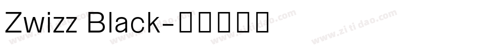 Zwizz Black字体转换